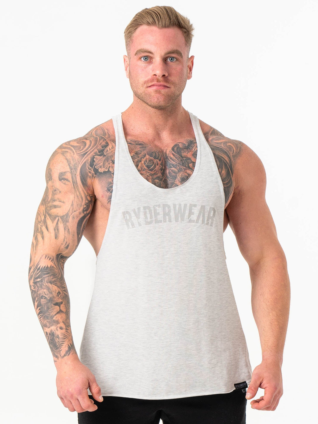 Force Stringer - Chalk Grey Marl Clothing Ryderwear
