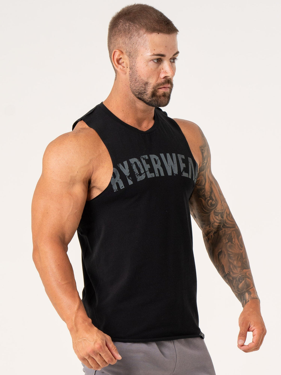 Force Tank - Black Clothing Ryderwear