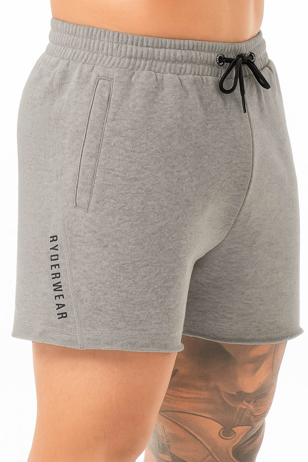 Iron 5" Track Shorts - Grey Marl Clothing Ryderwear