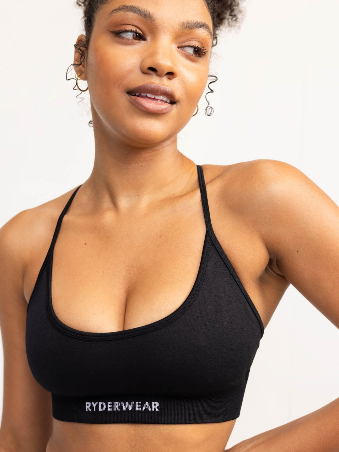 Lift 2.0 Seamless Sports Bra - Black Clothing Ryderwear