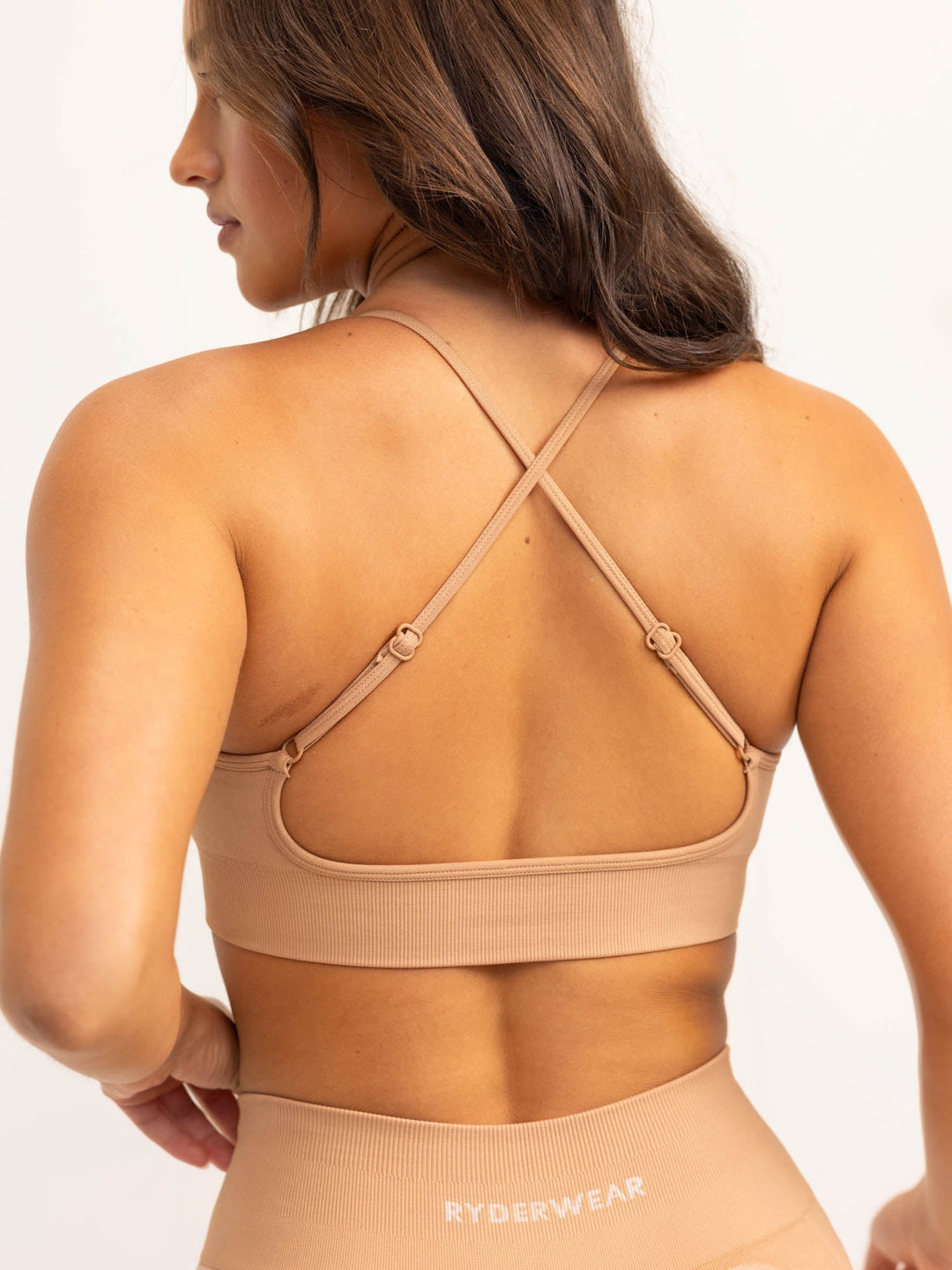 Lift 2.0 Seamless Sports Bra - Tan Clothing Ryderwear