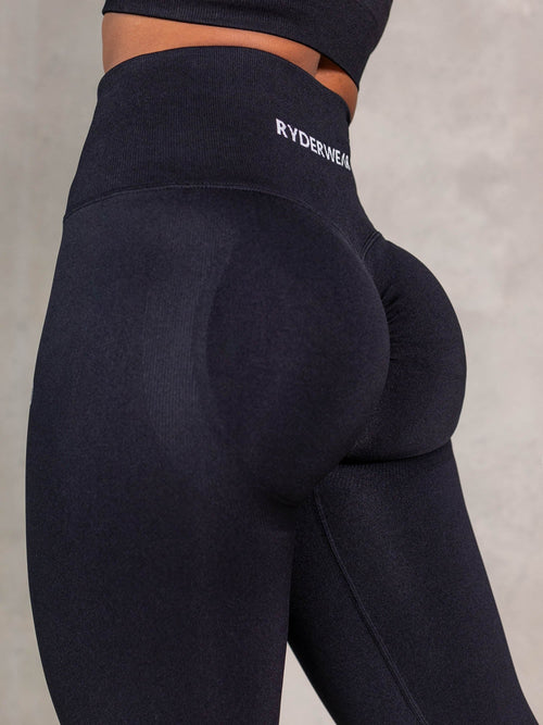 Lift BBL Scrunch Seamless Leggings Black blue
