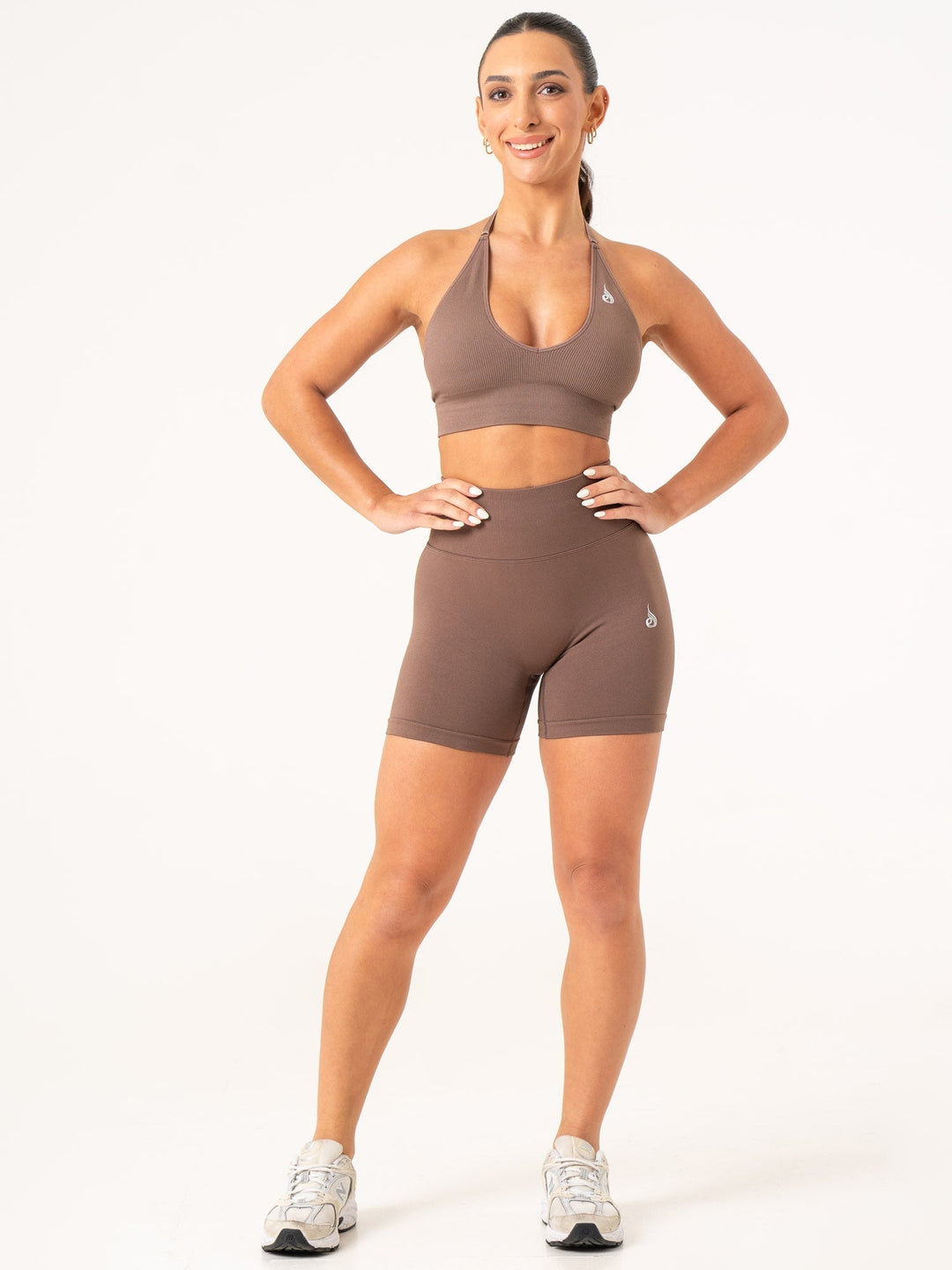 Lift BBL Scrunch Seamless Shorts - Espresso Clothing Ryderwear