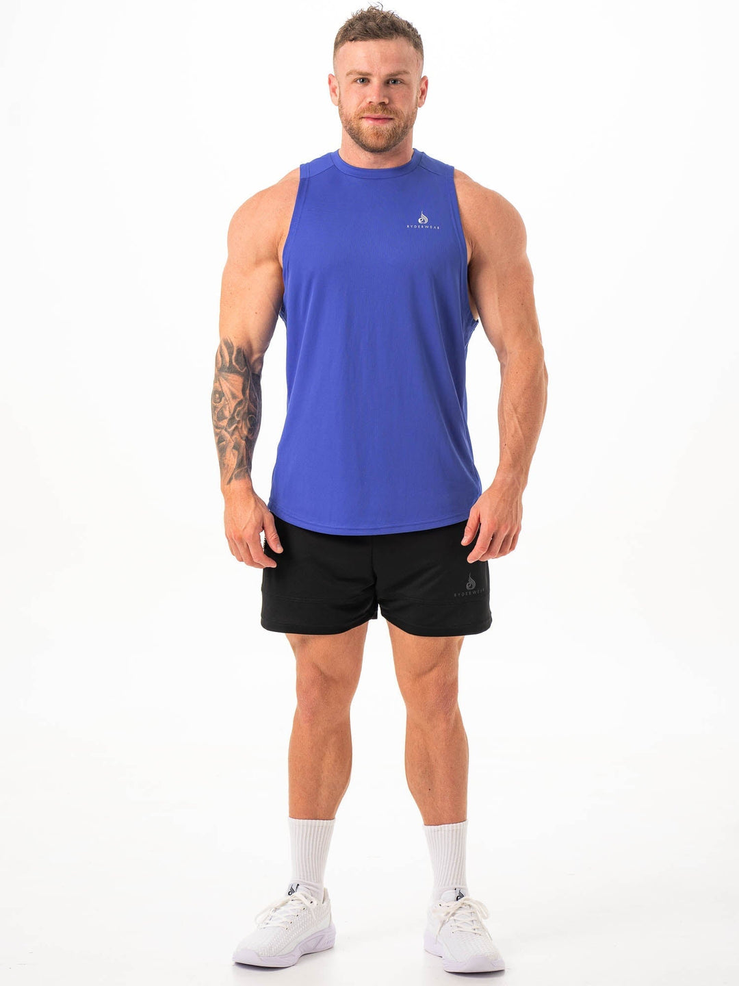 Lift Mesh Baller Tank - Cobalt Clothing Ryderwear
