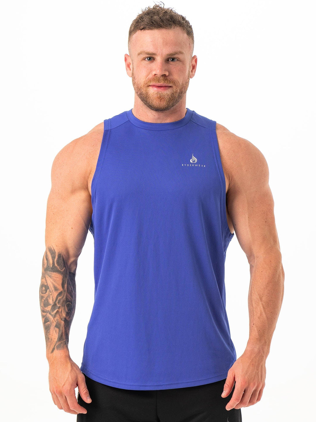 Lift Mesh Baller Tank - Cobalt Clothing Ryderwear