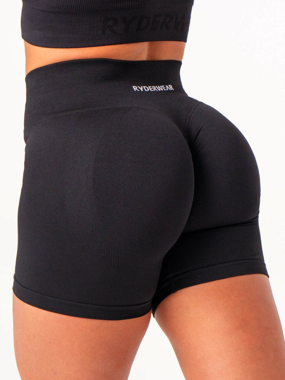 Lift Scrunch Shorts - Black Clothing Ryderwear