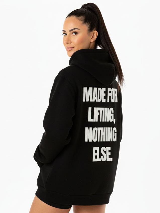 Lifting Only Pullover Hoodie - Black Clothing Ryderwear