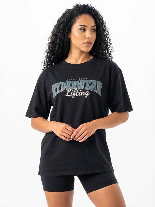 Lifting Oversized Tshirt Black