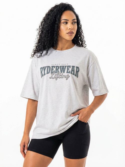 Lifting Oversized Tshirt Snow Marle
