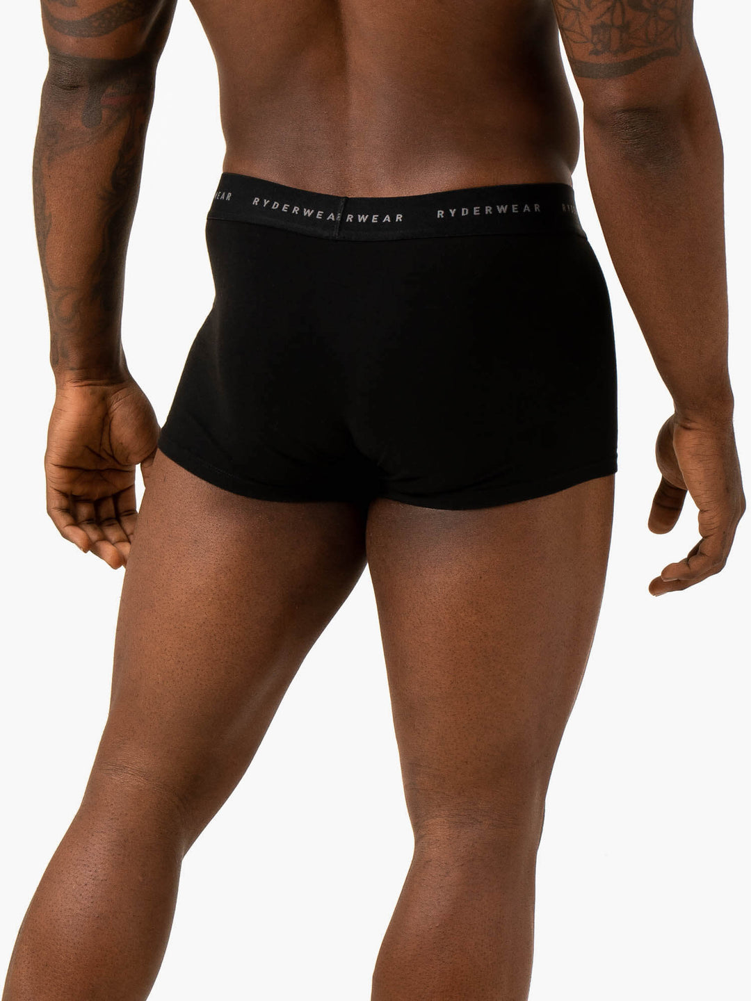 Mens Boxer Brief Underwear - Black Accessories Ryderwear