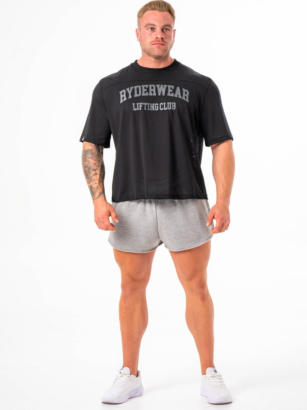 Mesh Flex T-Shirt - Black Clothing Ryderwear
