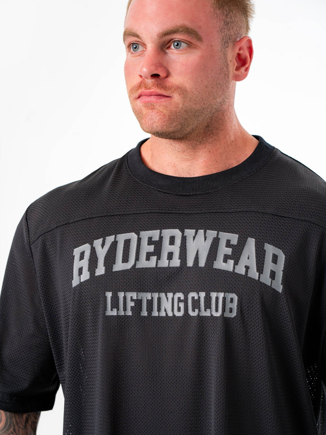 Mesh Flex T-Shirt - Black Clothing Ryderwear