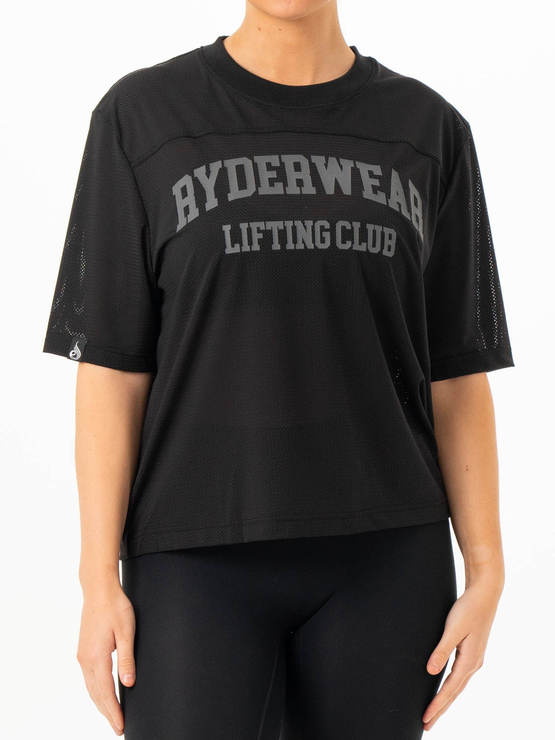Mesh Flex T-Shirt - Black Clothing Ryderwear