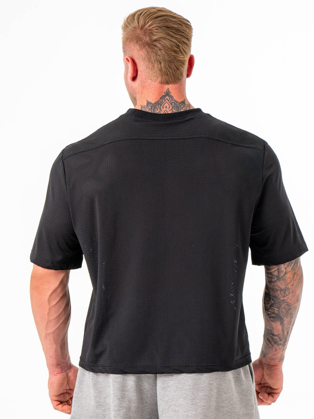 Mesh Flex T-Shirt - Black Clothing Ryderwear