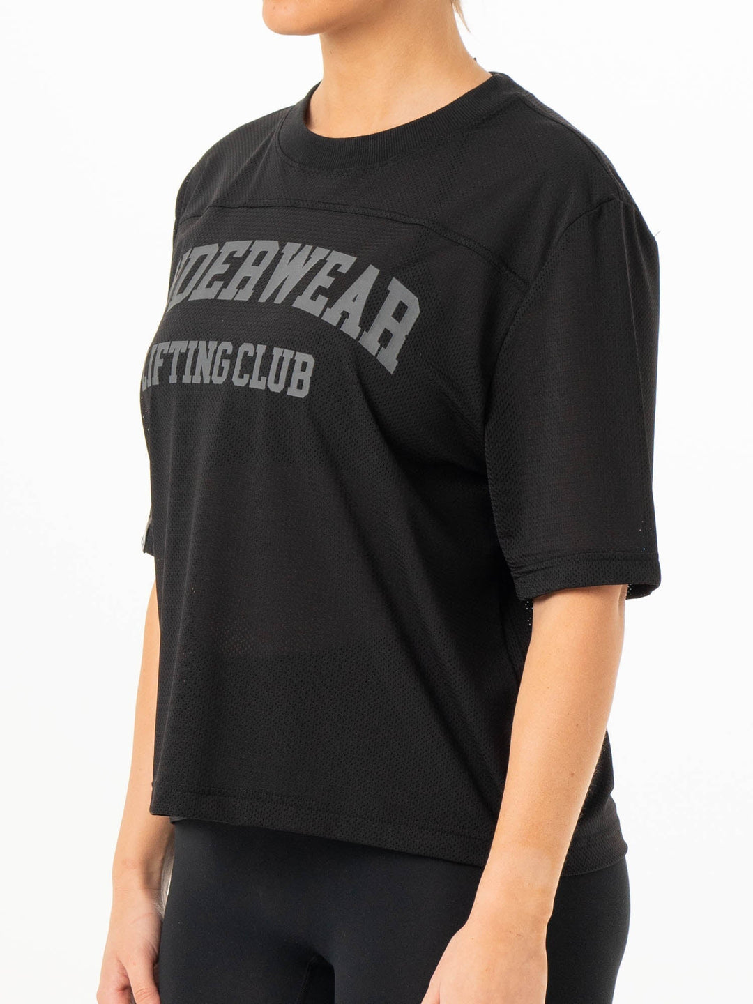 Mesh Flex T-Shirt - Black Clothing Ryderwear
