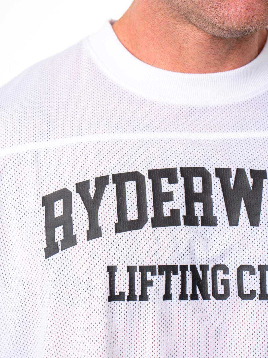 Mesh Flex T-Shirt - White Clothing Ryderwear