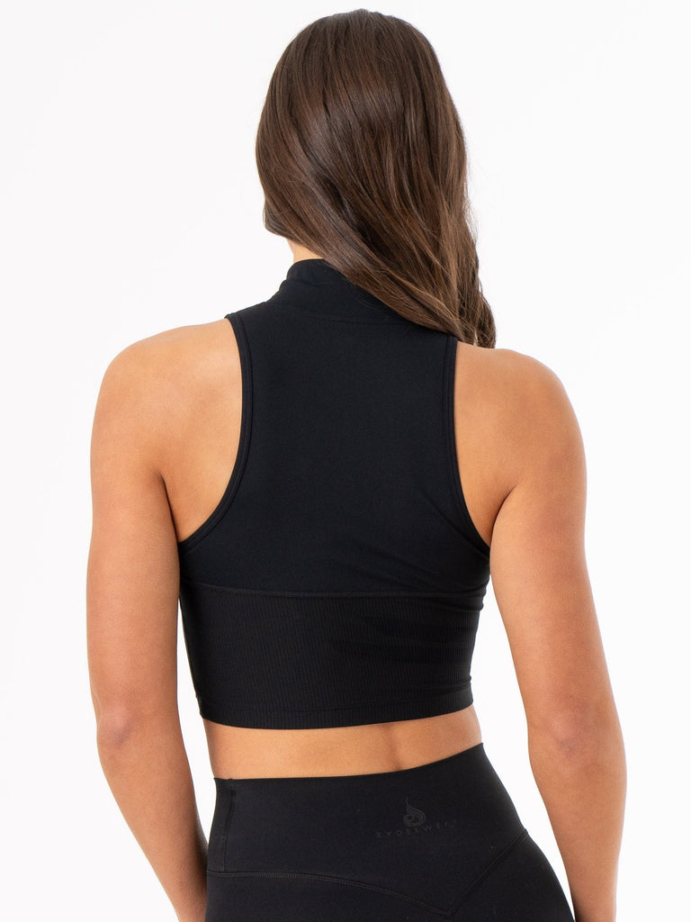 WELLDER ショーツ　Ink Black NKD 1/2 Zip Tank - Black - Ryderwear