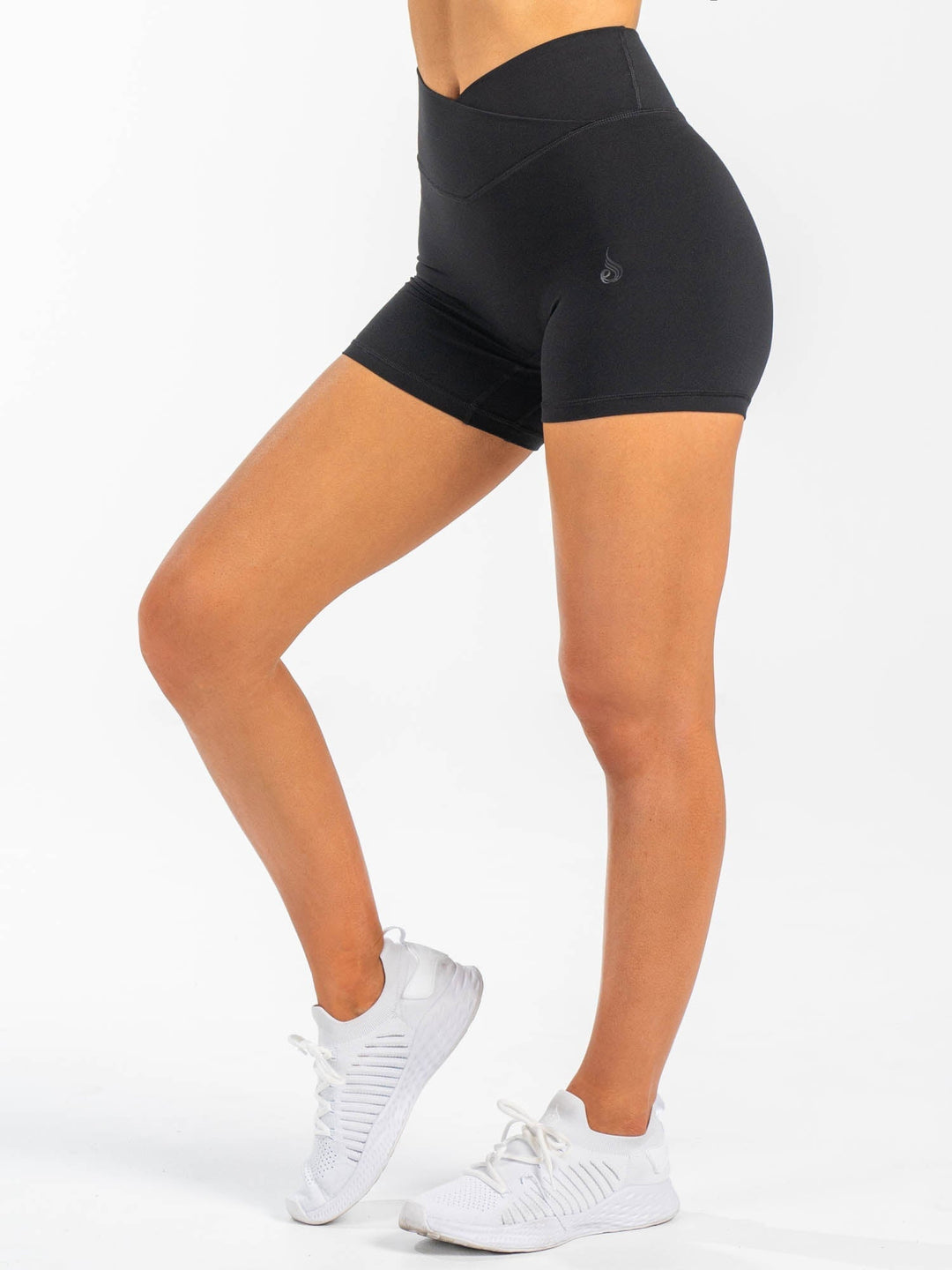 NKD Cross Waist Band Shorts - Black Clothing Ryderwear