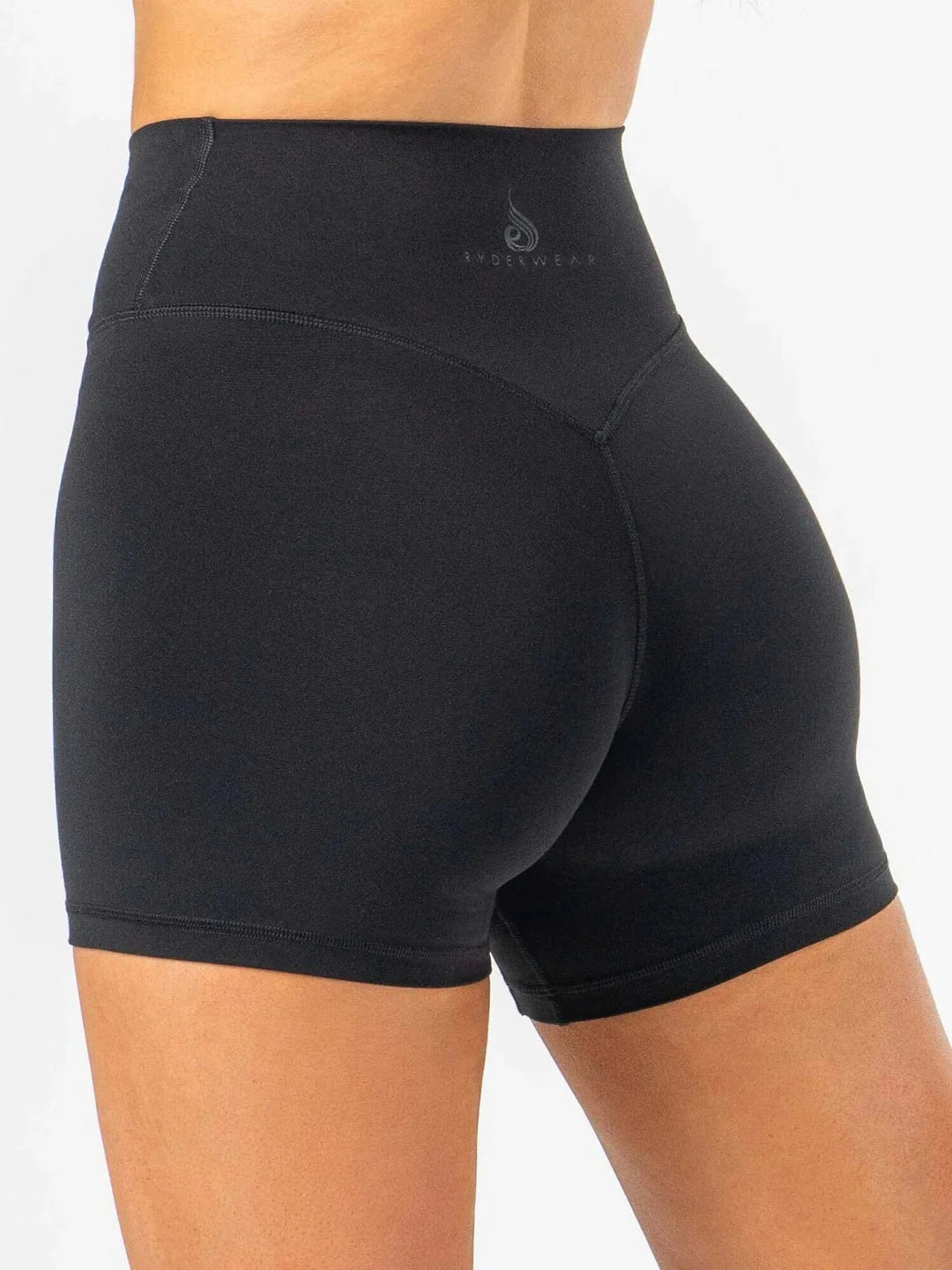 NKD Cross Waist Band Shorts - Black Clothing Ryderwear