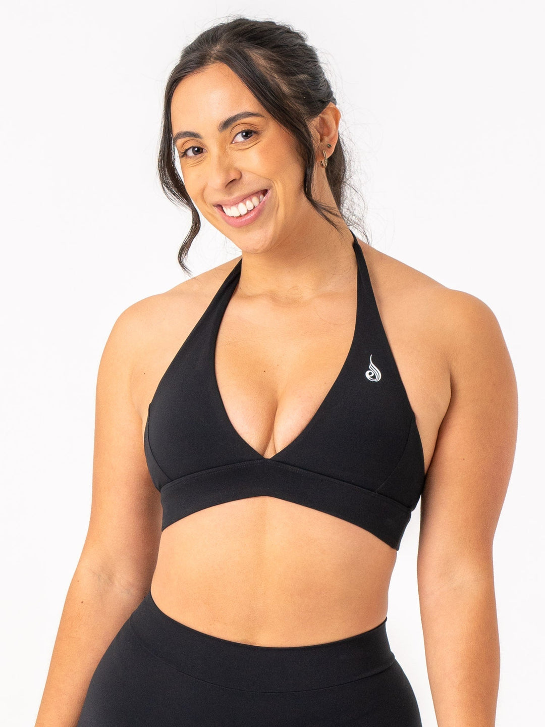 NKD Halter Bra - Black Clothing Ryderwear