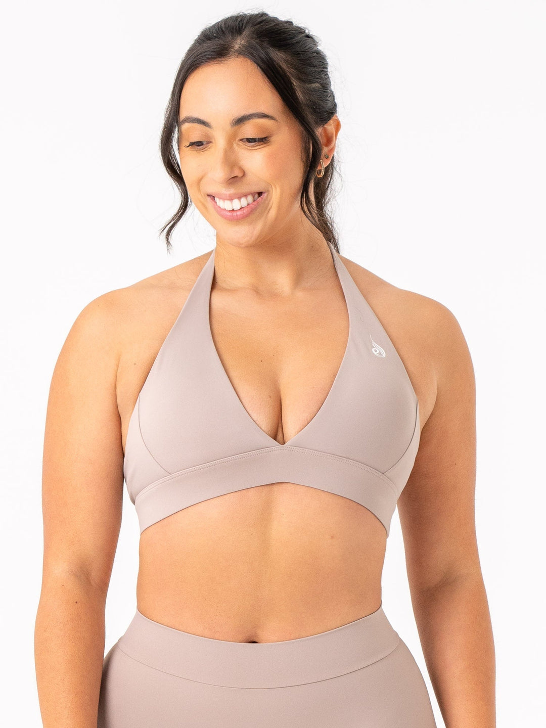 NKD Halter Bra - Taupe Clothing Ryderwear