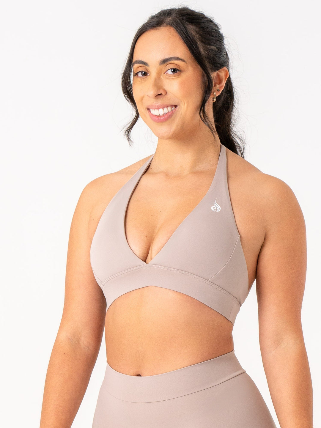 NKD Halter Bra - Taupe Clothing Ryderwear