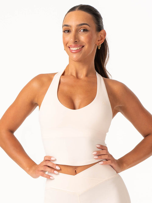 NKD Halter Shelf Tank Off White
