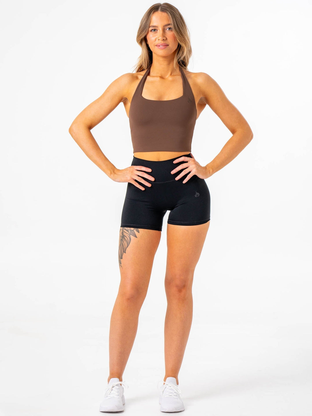 NKD Halter Tank - Chocolate Clothing Ryderwear