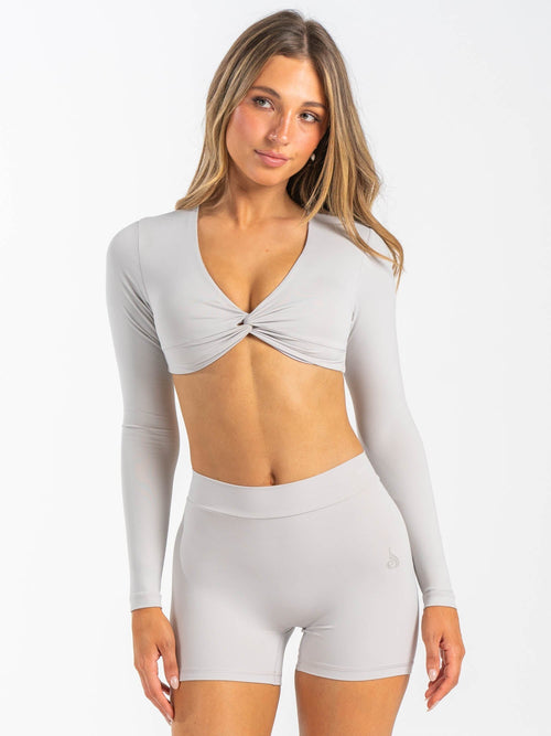 NKD Knot Long Sleeve Top Sugar Dust