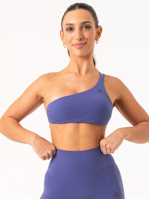 NKD One Shoulder Sports Bra Indigo