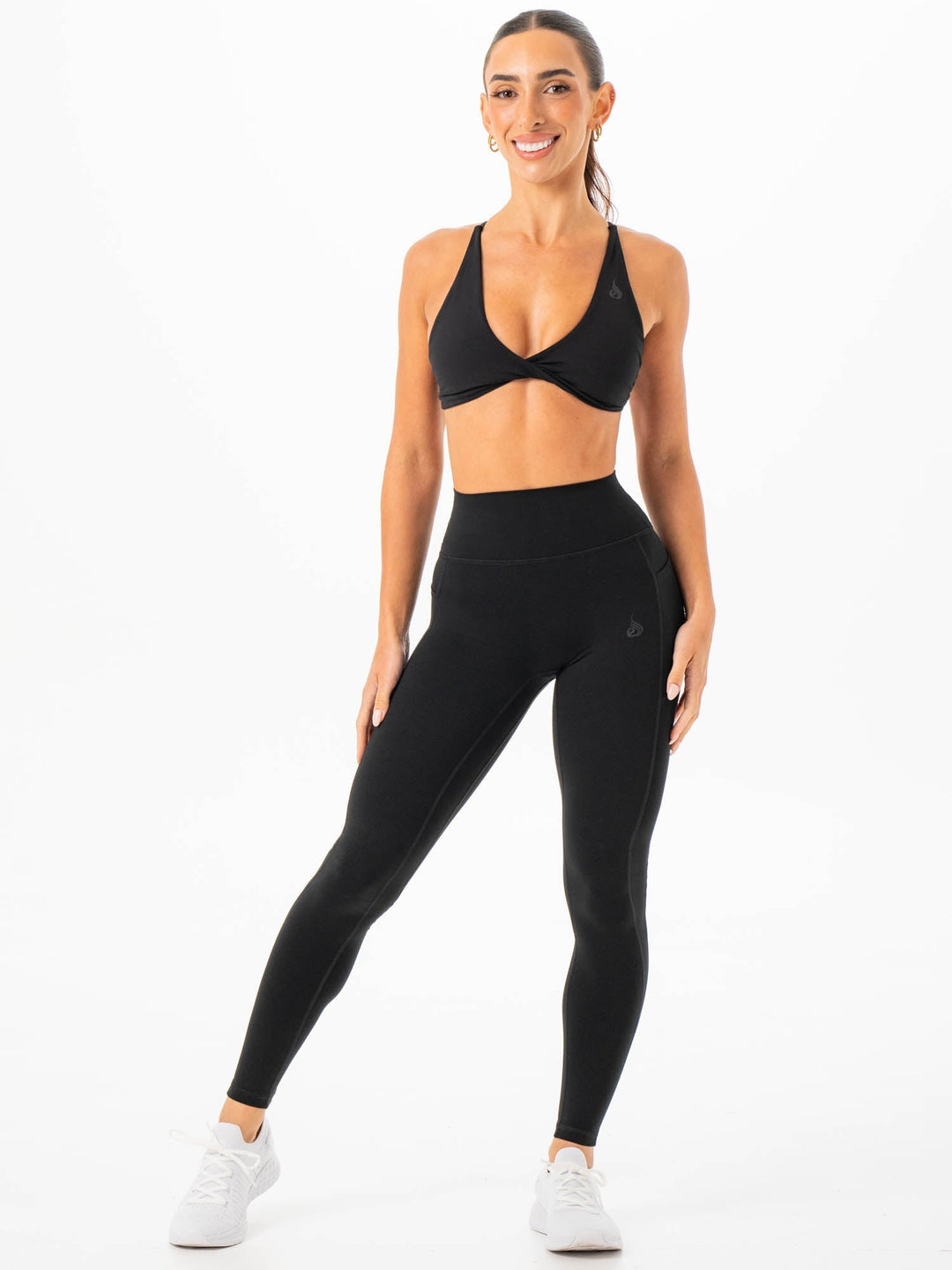 NKD Pocket Leggings - Black Clothing Ryderwear