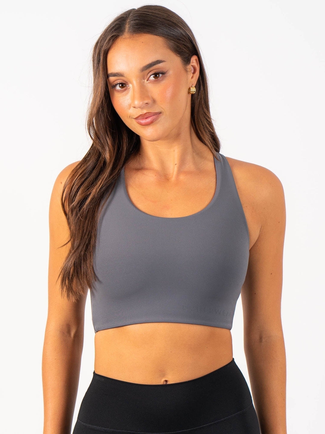 NKD Sports Bra - Charcoal Clothing Ryderwear