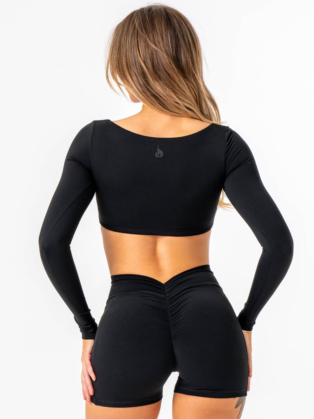 NKD Square Neck Top - Black Clothing Ryderwear