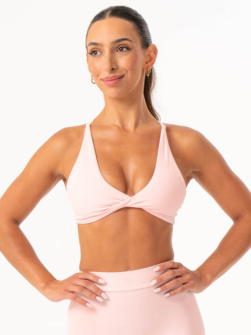 NKD Twist Sports Bra Pink Musk