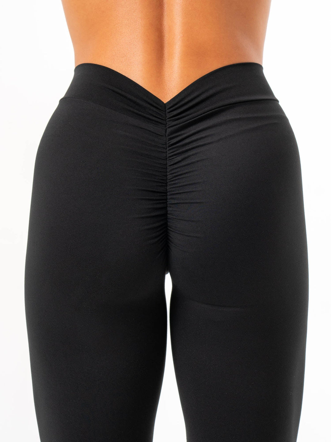 NKD V Scrunch Leggings - Black Clothing Ryderwear