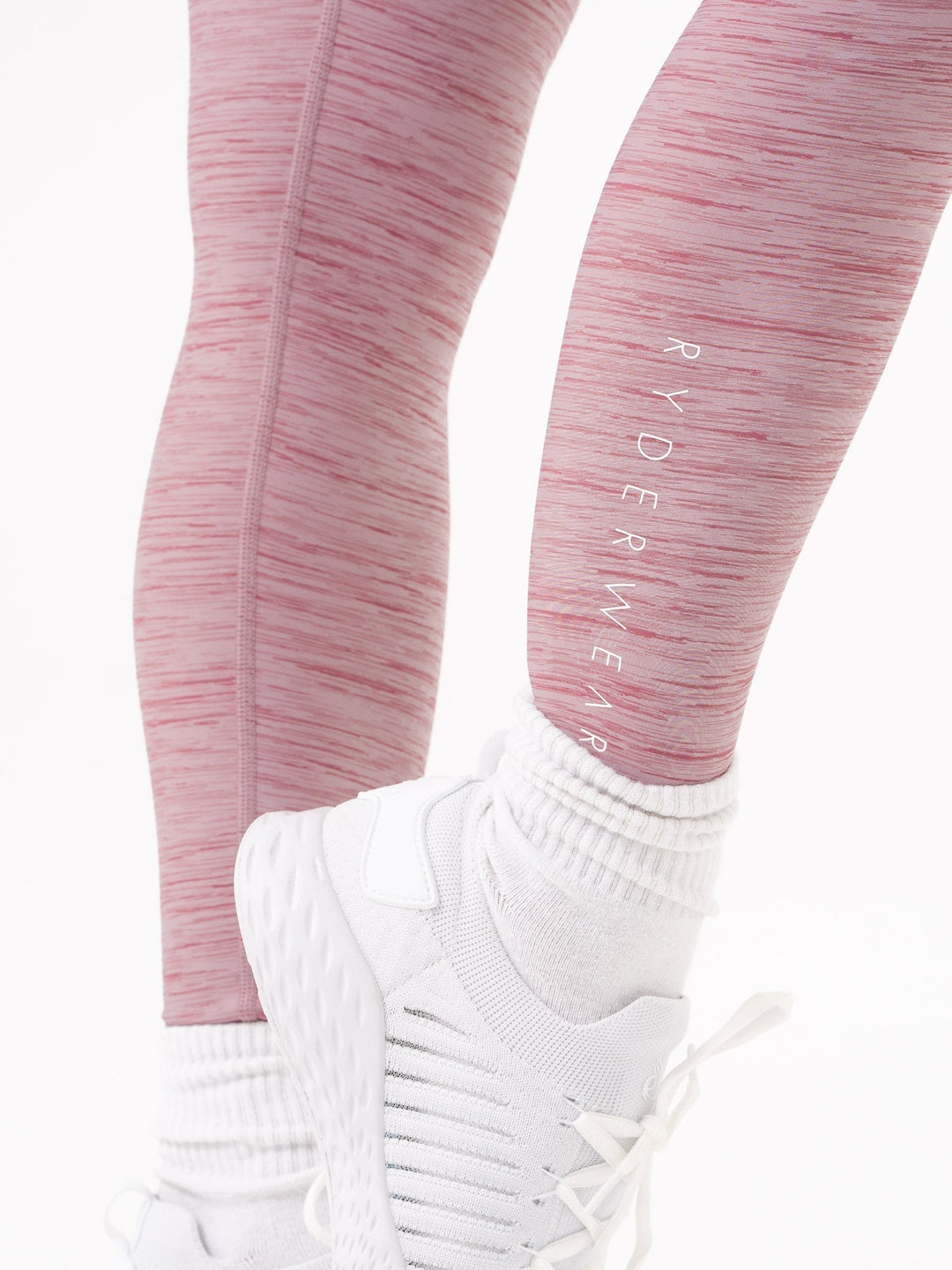 NKD V Scrunch Leggings - Mauve Marl Clothing Ryderwear