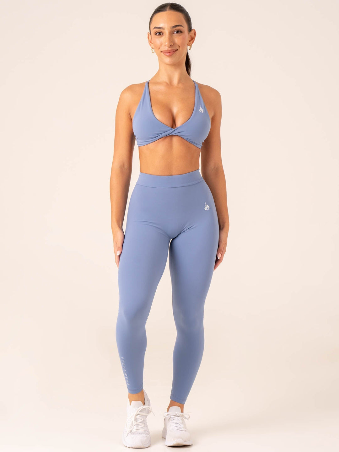 NKD V Scrunch Leggings - Stonewash Blue Clothing Ryderwear