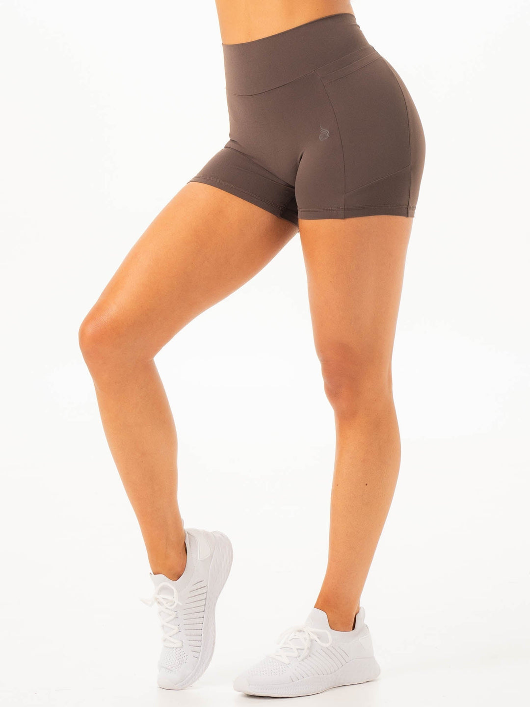 NKD V Scrunch Pocket Shorts - Espresso Clothing Ryderwear