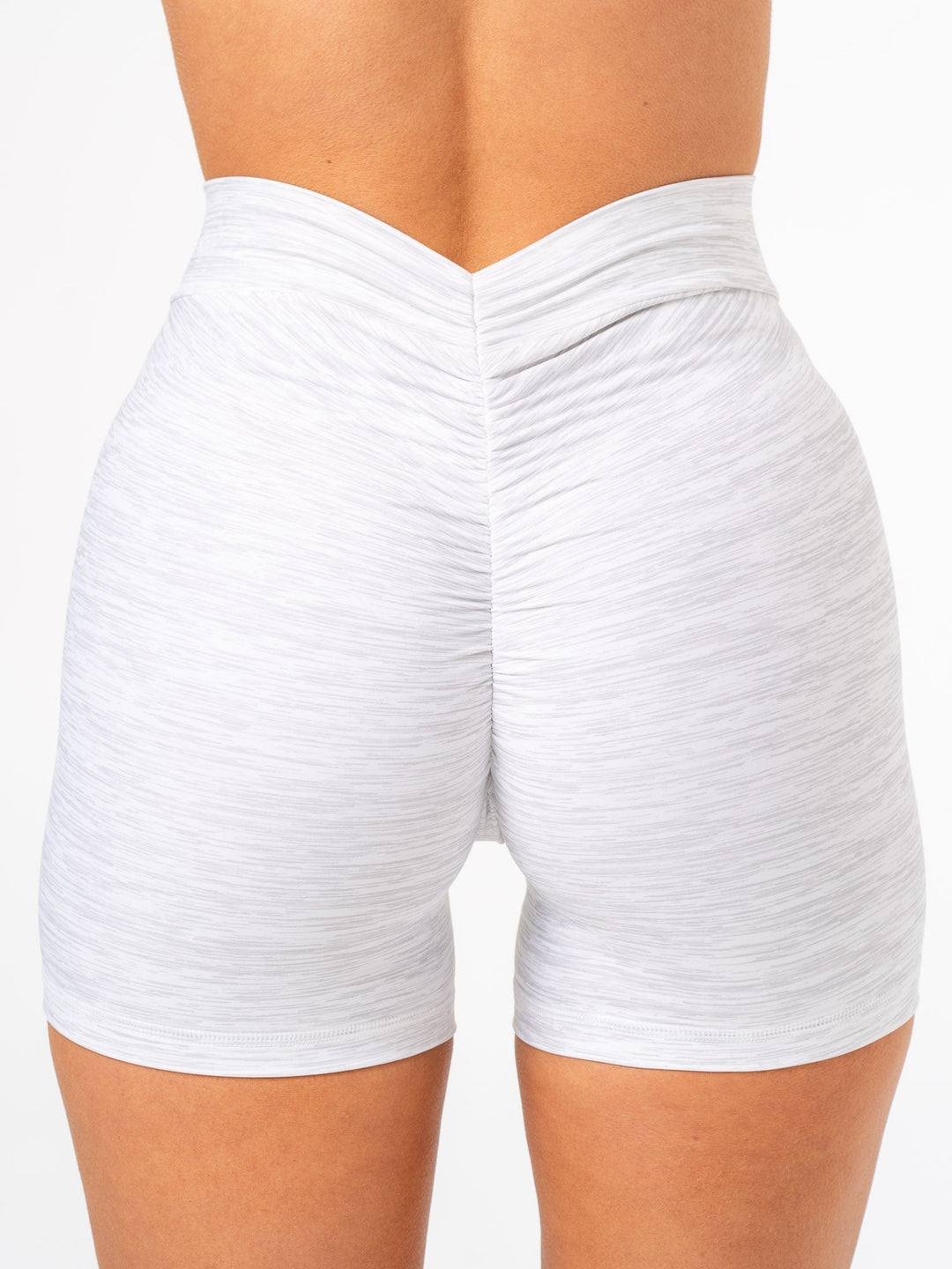 NKD V Scrunch Shorts - Grey Marl Clothing Ryderwear