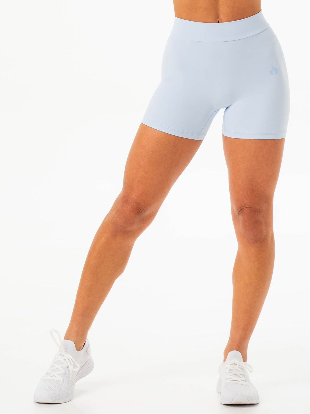 NKD V Scrunch Shorts - Sky Blue Clothing Ryderwear