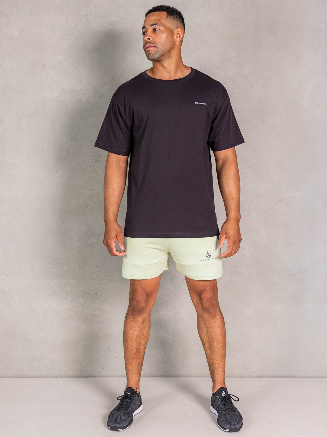 NRG Oversized T-Shirt - Faded Black Clothing Ryderwear