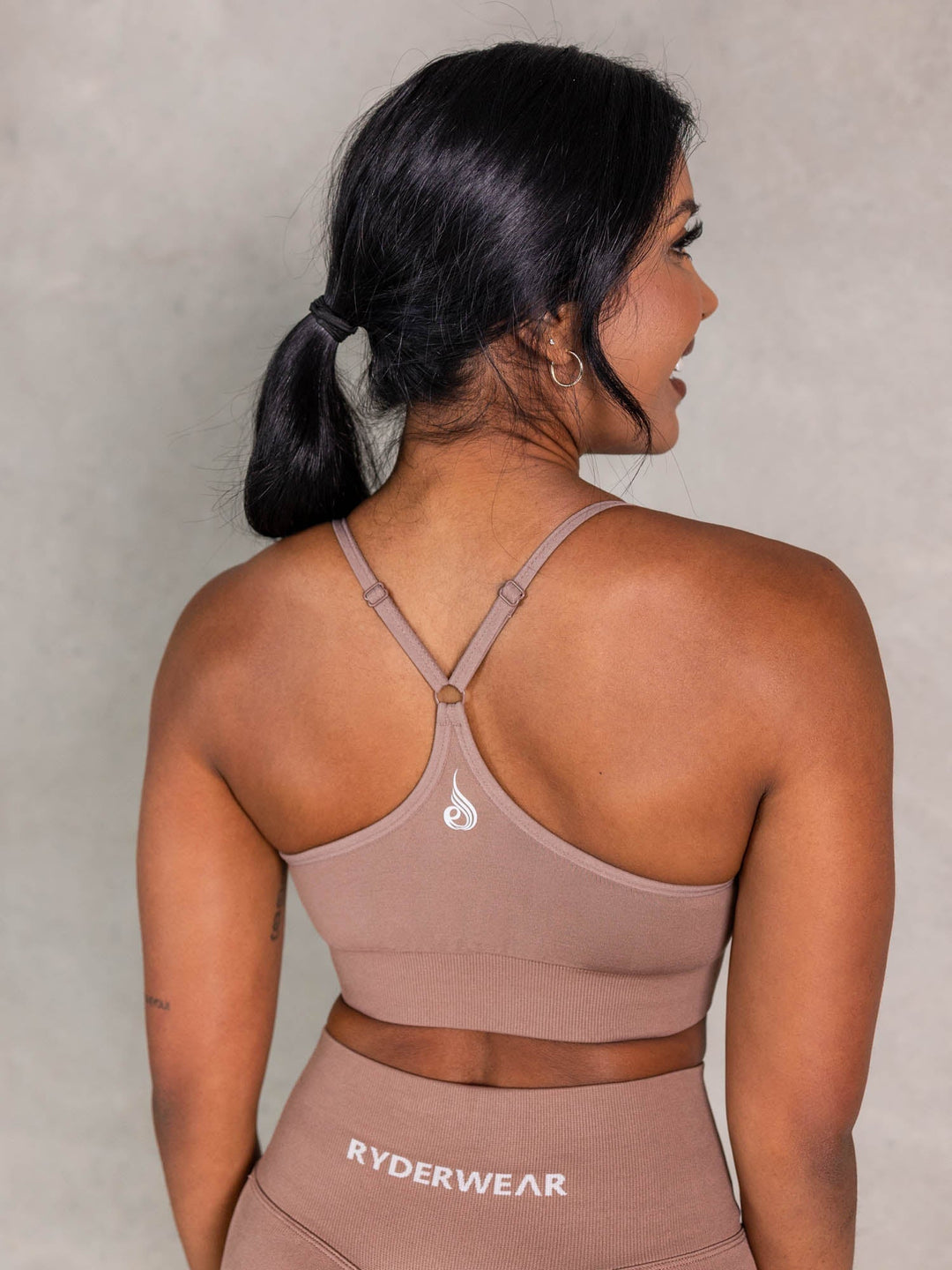 NRG Seamless Sports Bra - Almond Clothing Ryderwear