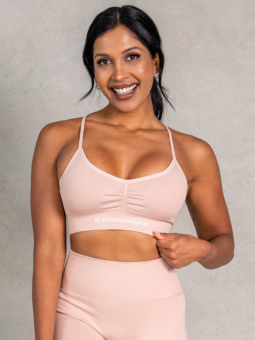 NRG Seamless Sports Bra Biscotti