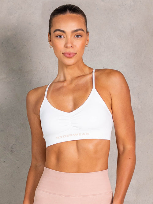 NRG Seamless Sports Bra White