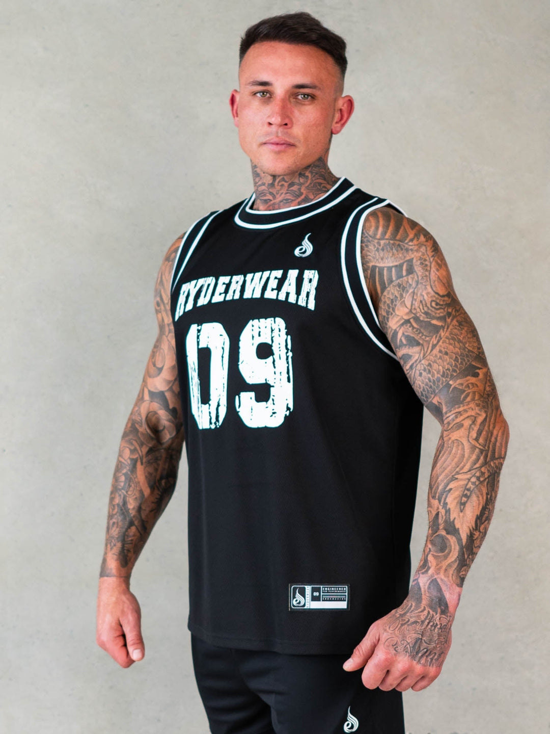 Octane Mesh Jersey - Black Clothing Ryderwear