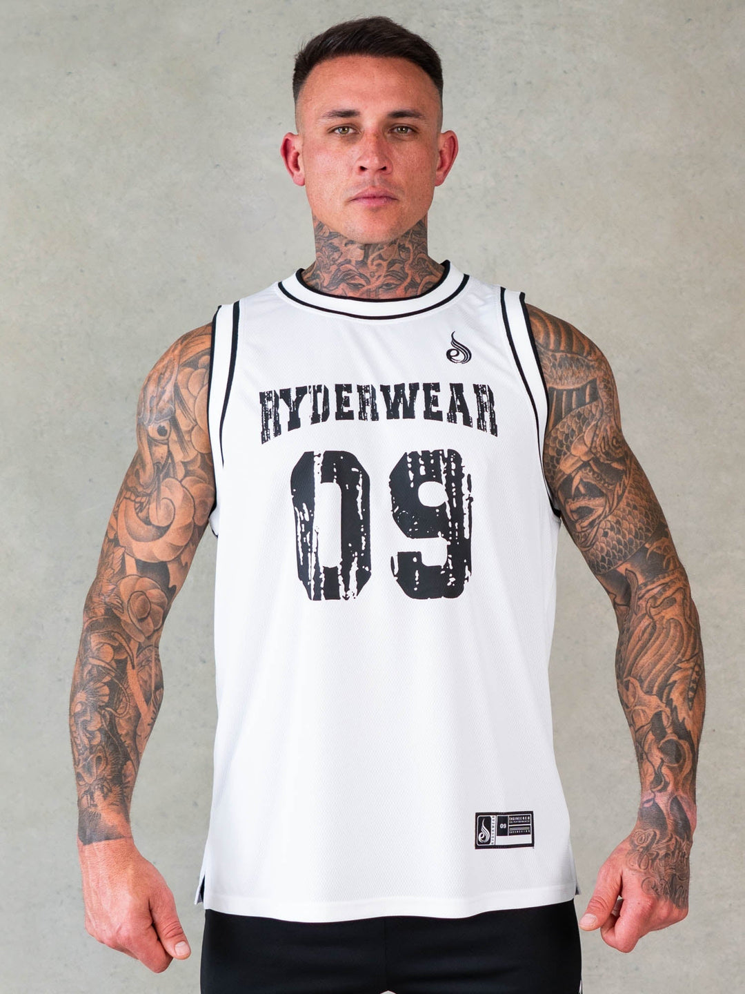Octane Mesh Jersey - White Clothing Ryderwear