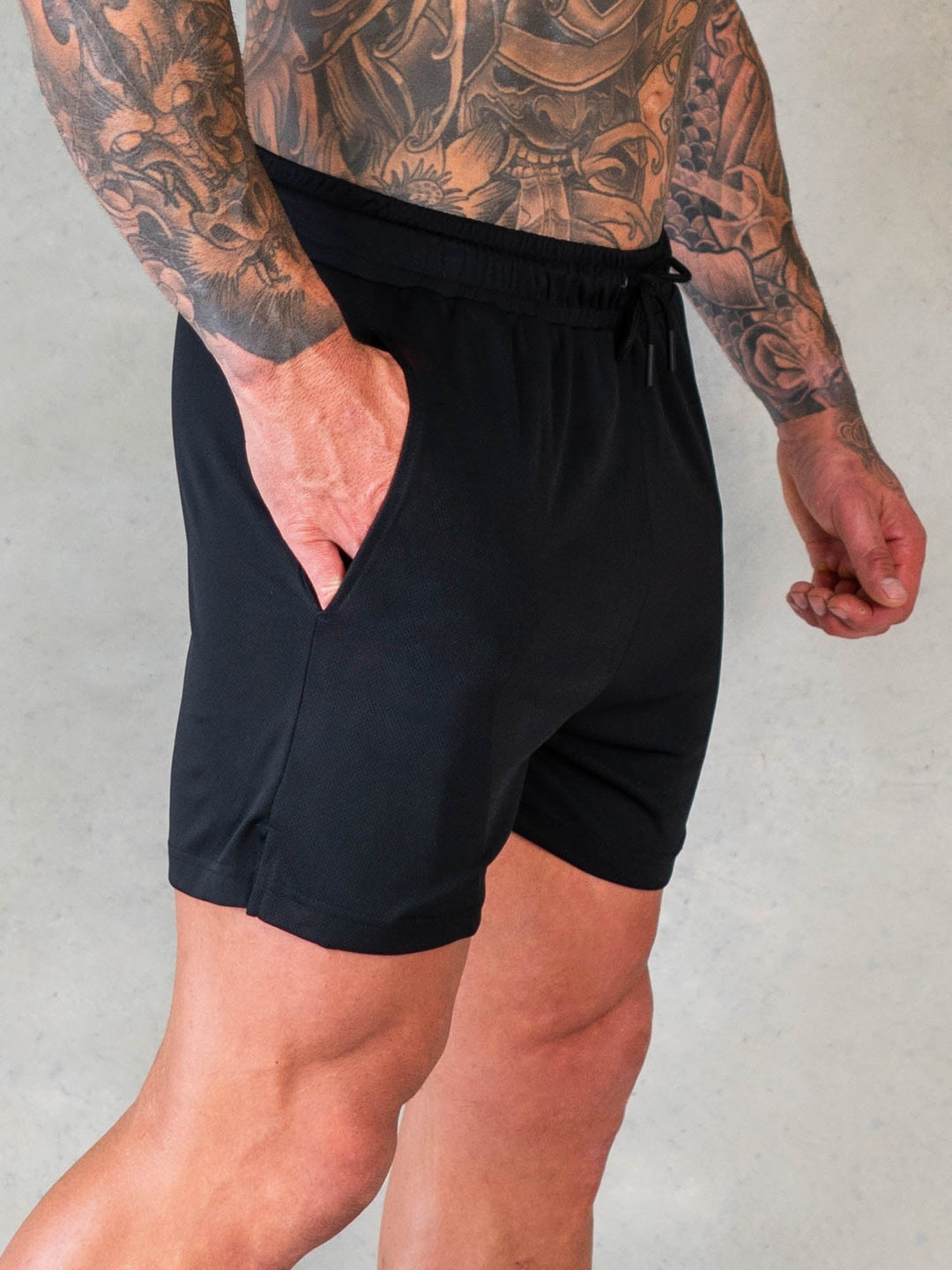 Octane Mesh Shorts - Faded Black Clothing Ryderwear