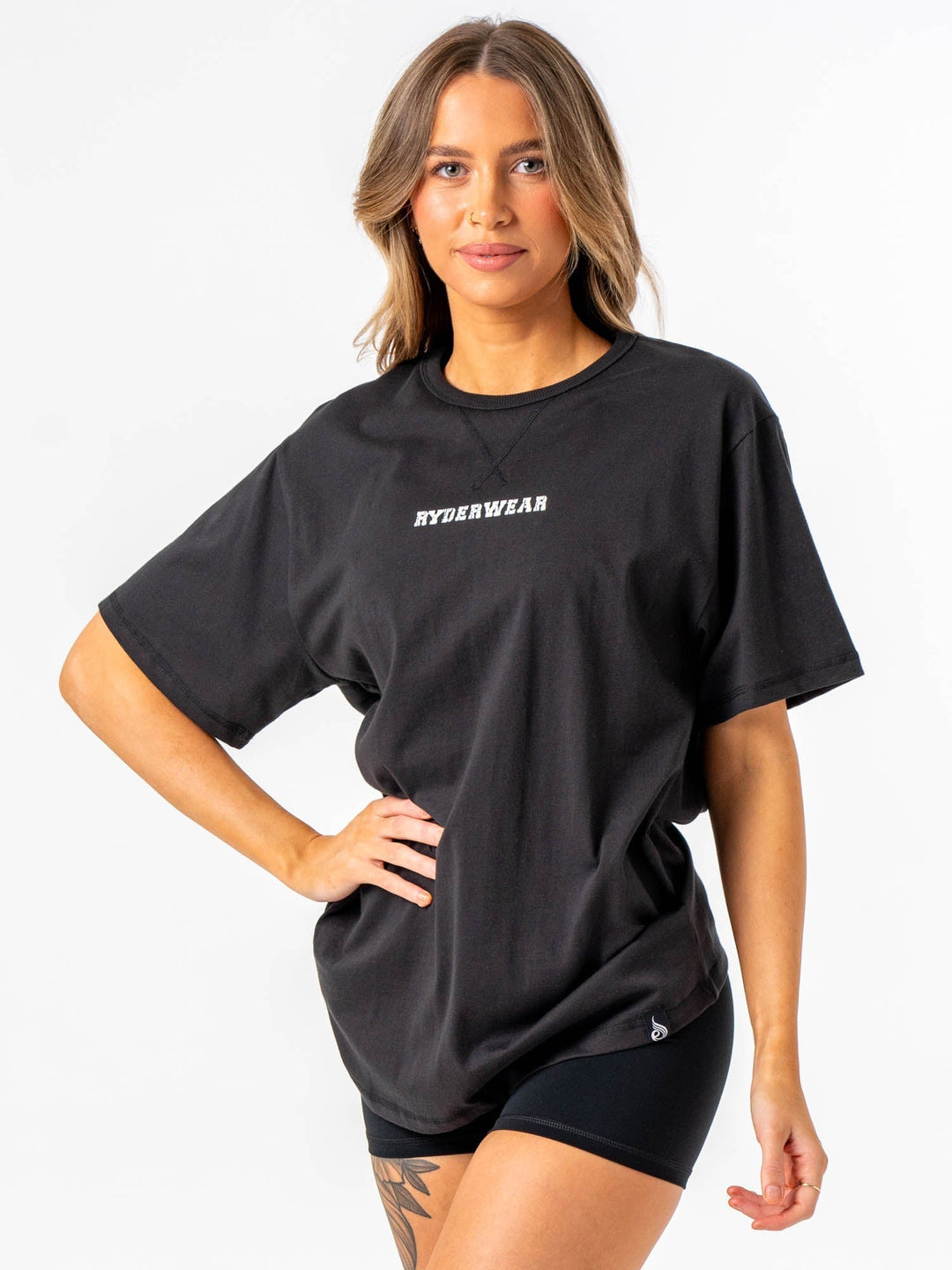 Octane T-Shirt - Faded Black Clothing Ryderwear