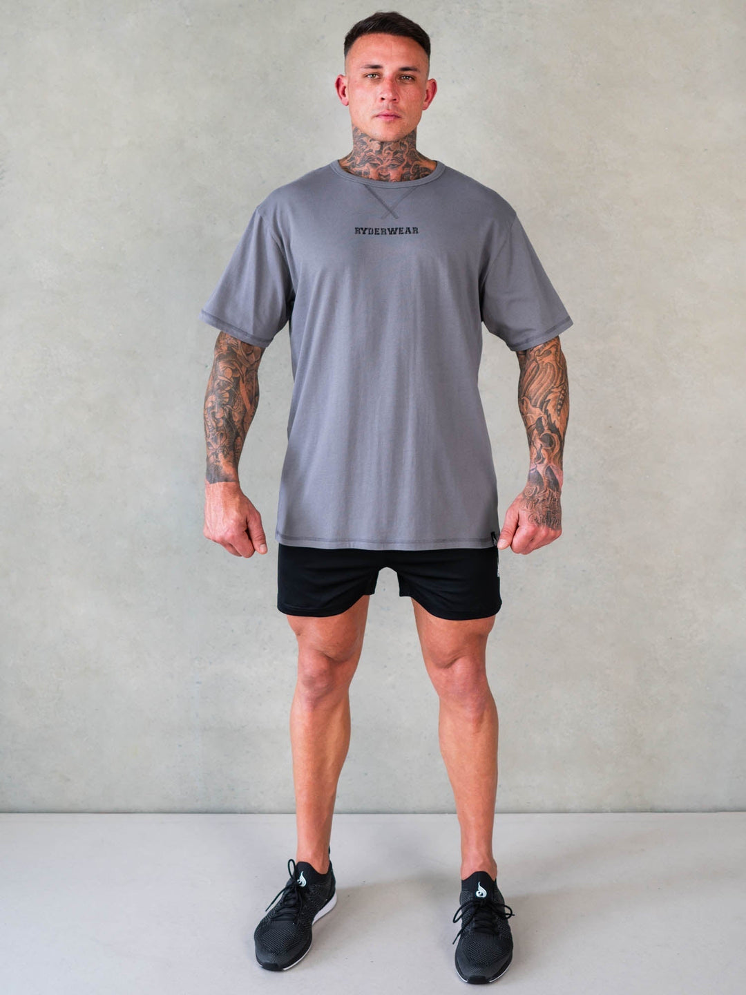 Octane T-Shirt - Steel Grey Clothing Ryderwear