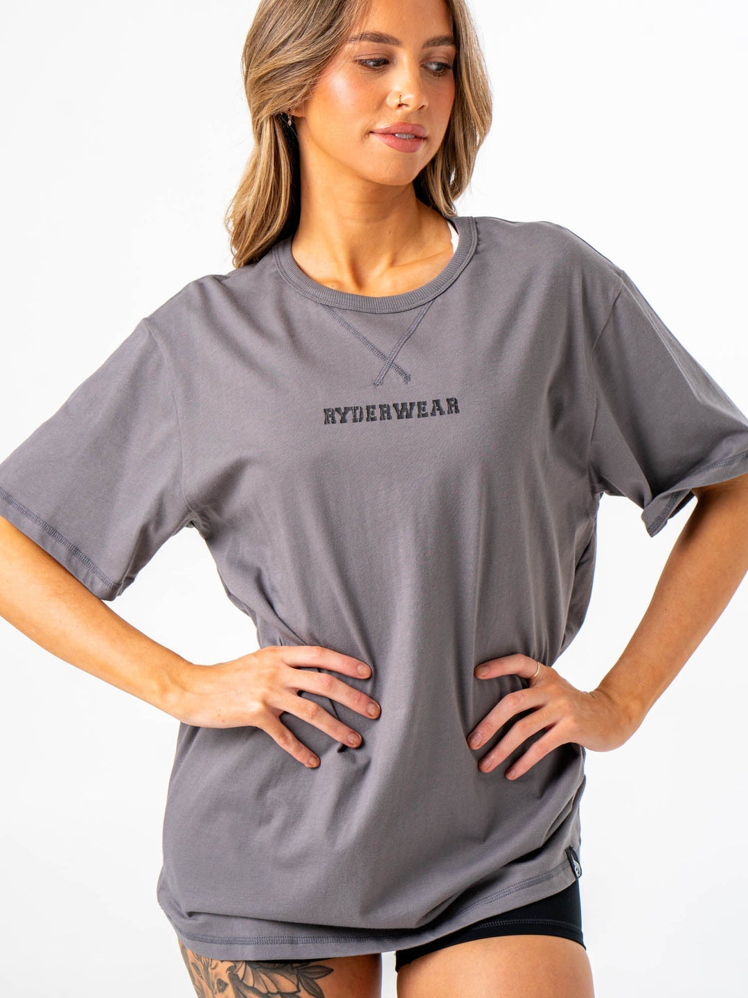 Octane T-Shirt - Steel Grey Clothing Ryderwear
